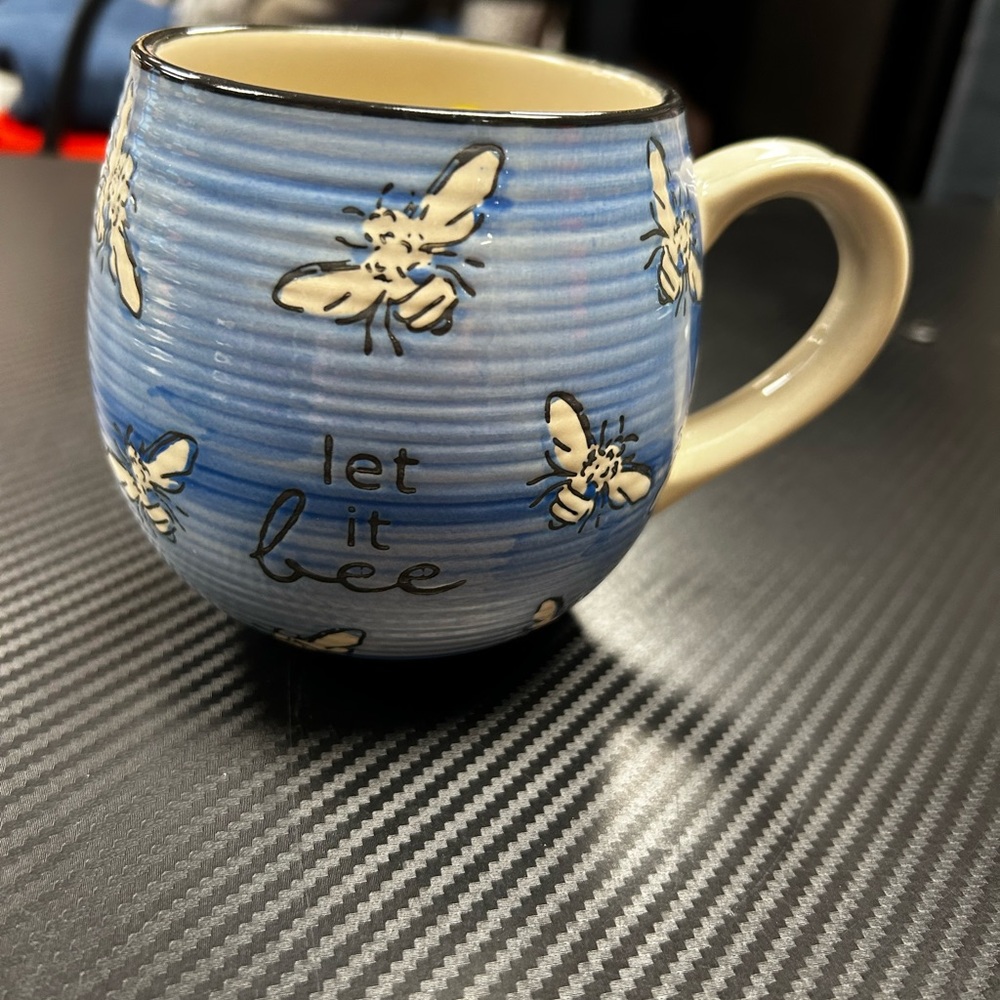 Karma Blue Bee-Themed Mug